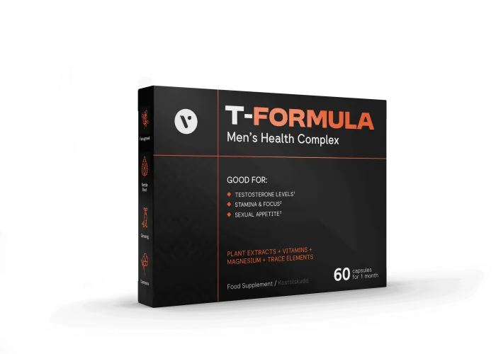 Förpackning av Vitaliv T-Formula med 60 kapslar